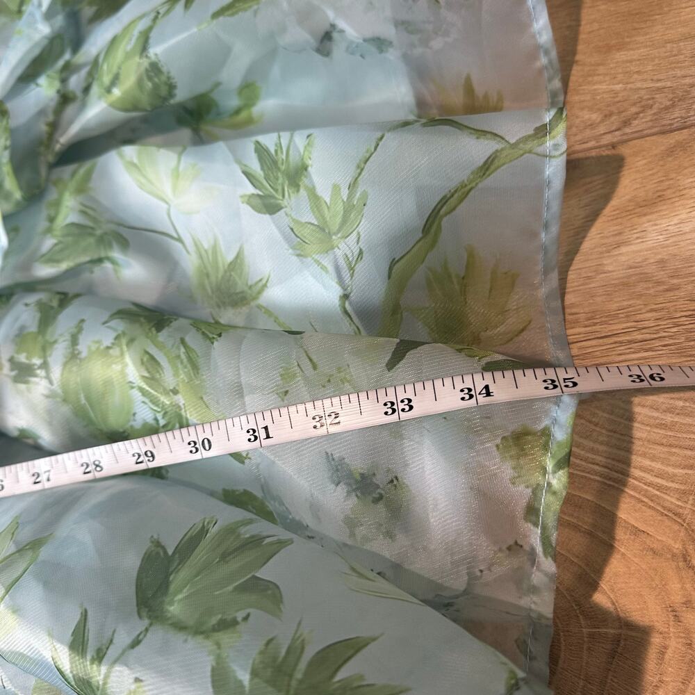 Jessakae Petal Dress XL Tiered Chiffon Floral Blue Green - Picture 14 of 14